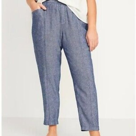 Old Navy Pants & Jumpsuits Old Navy Plus Size Dark Chambray Linen